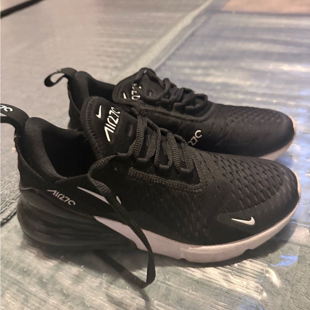 Nike Air Max 270 Black and White Athletic Shoes